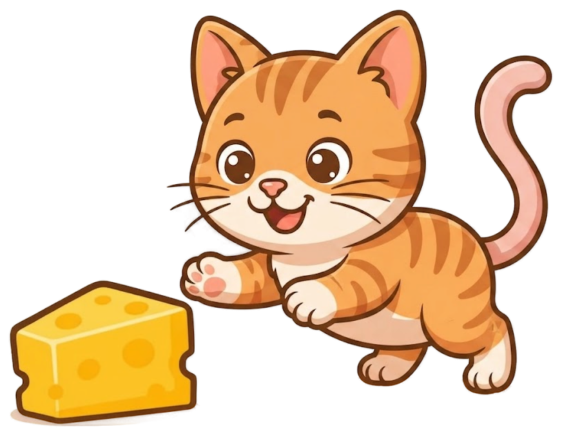 Cheese Cat leaping